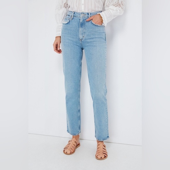 AGOLDE High Rise‎ Stovepipe in Destination Jeans Sz 25 NWT - Picture 1 of 16